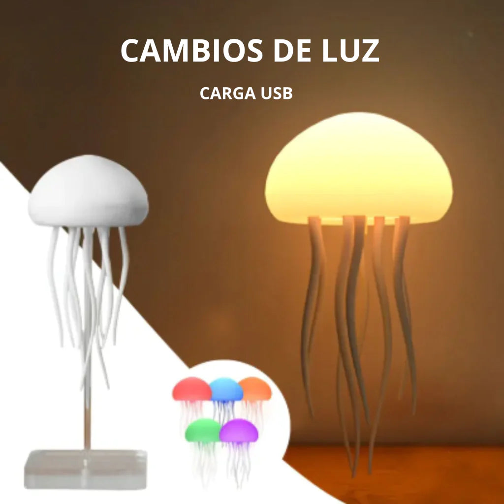 Luminária Decorativa com Efeito de Águas-Vivas – Jelly Lamp