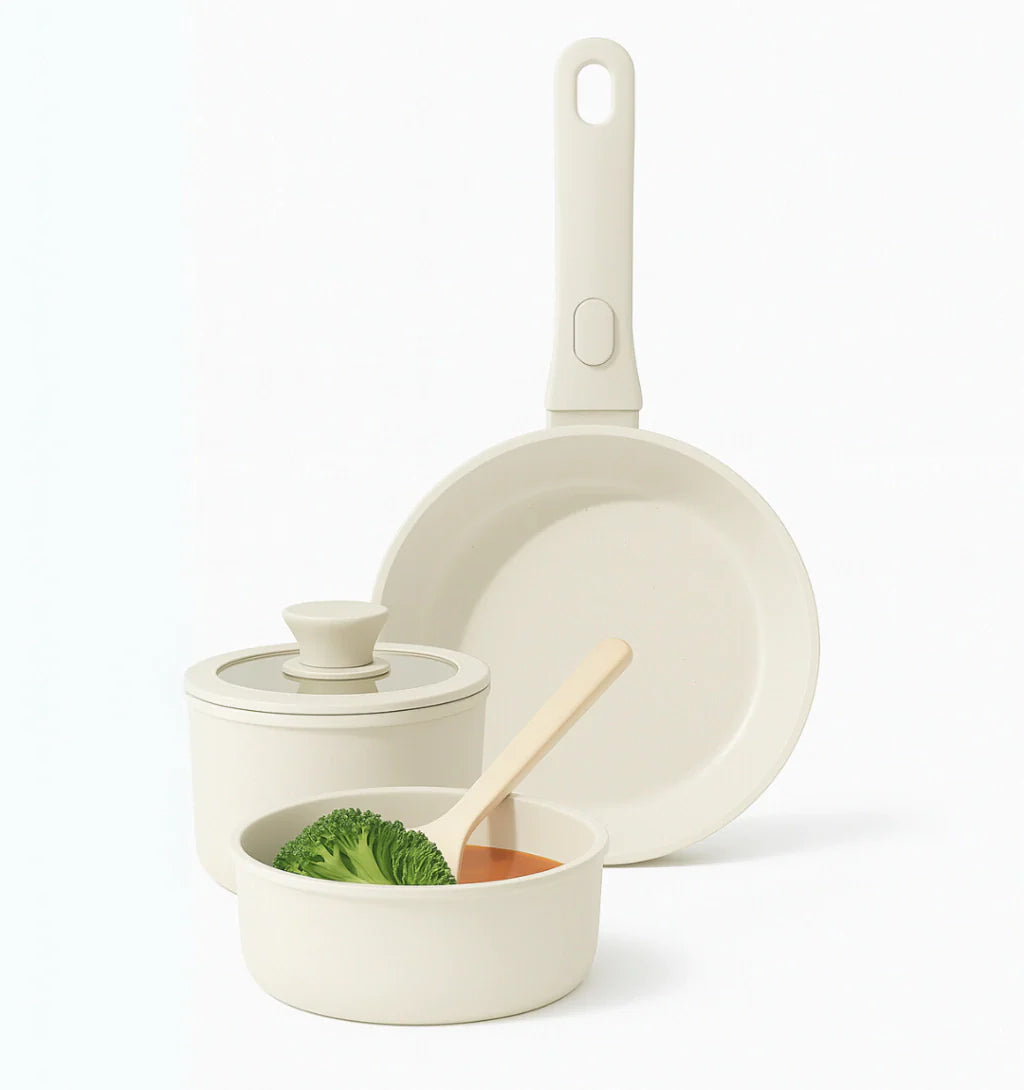 Conjunto de Panelas e Frigideiras Antiaderentes – Easy Grip