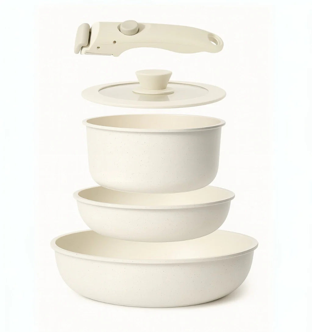 Conjunto de Panelas e Frigideiras Antiaderentes – Easy Grip