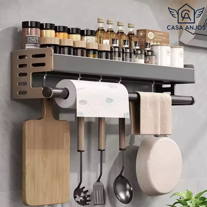 Prateleira Gourmet Fix – Organizador de Utensílios para Cozinha