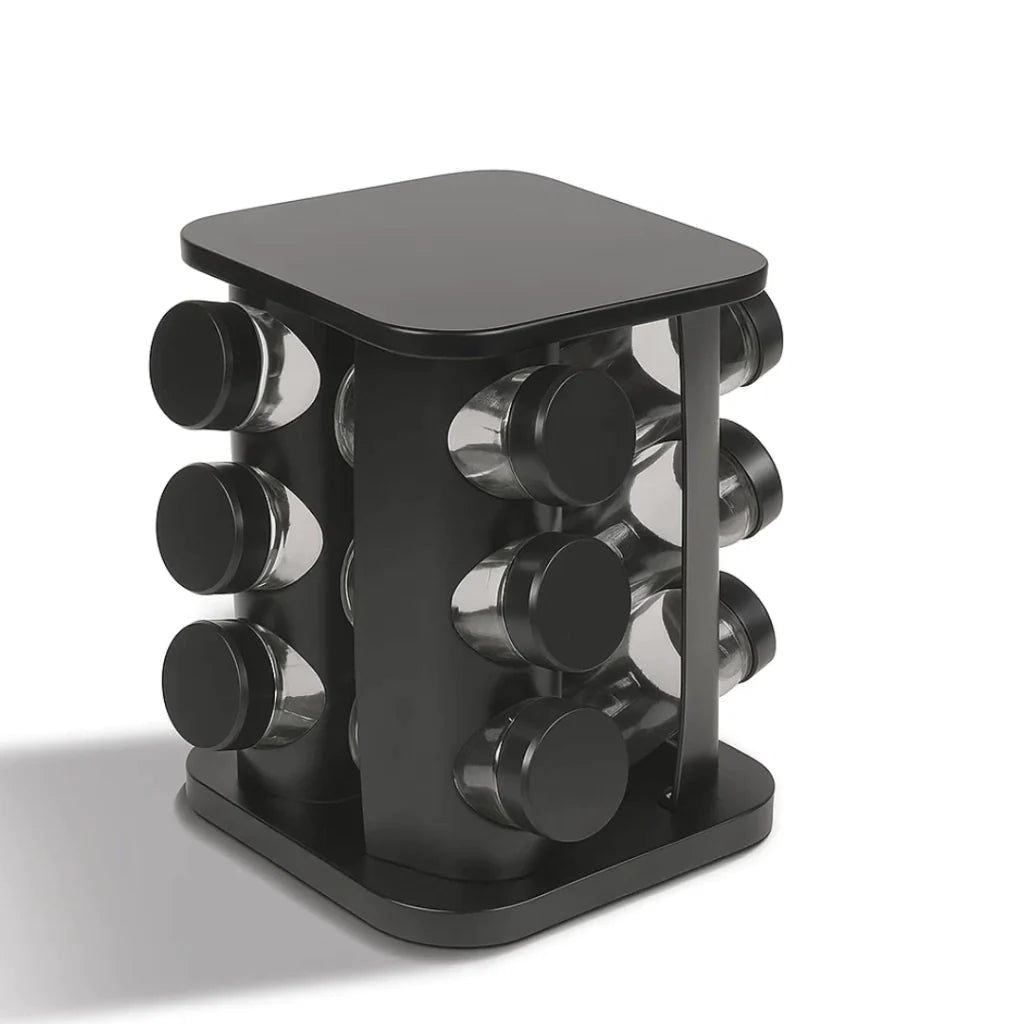 Porta-Temperos Giratório com 12 Frascos