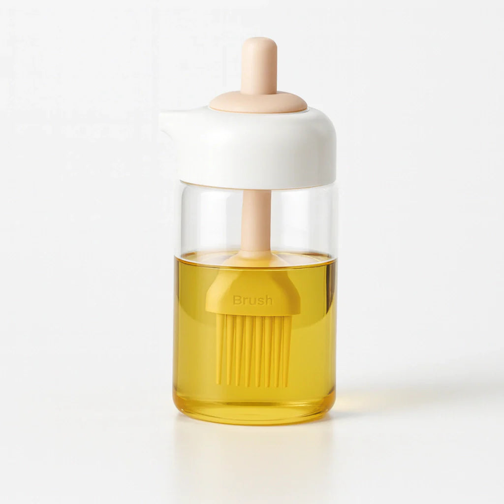 Pote de Vidro com Pincel Aplicador
