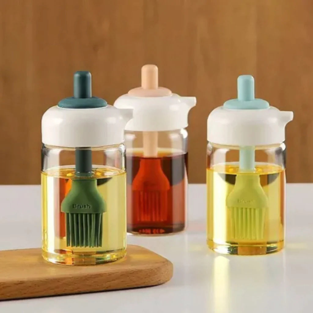 Pote de Vidro com Pincel Aplicador